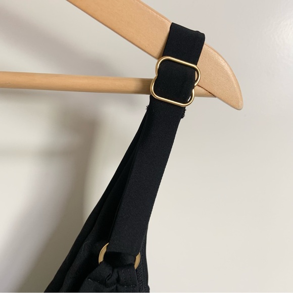 Yandy Plunge Pool One Piece Swimsuit Black Size Large One Piece Swimwear NEW - Picture 5 of 11